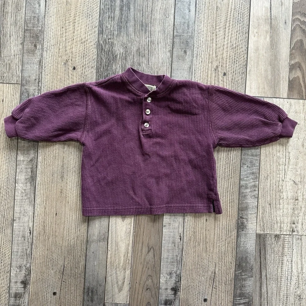 The Children's Place 100% Cotton V-Neck Sweater in Purple Size‎ 2T *stain